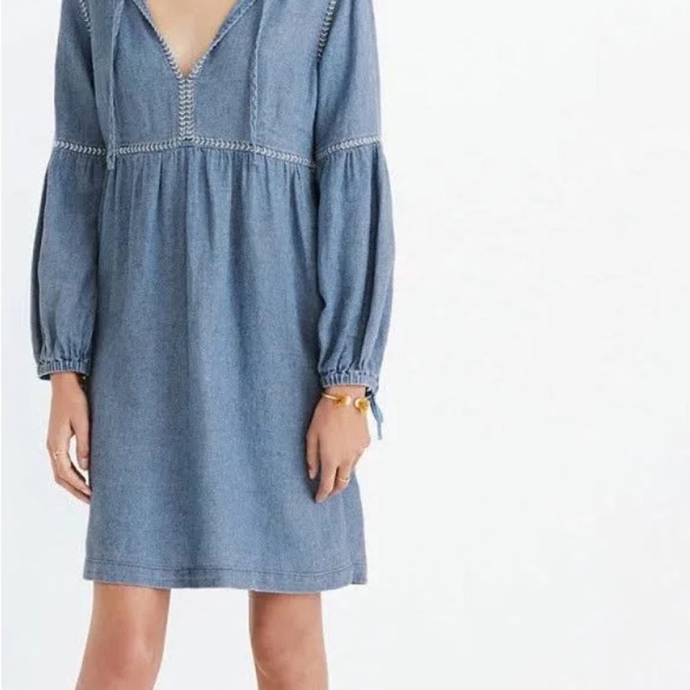 Madewell Blue Denim Dress